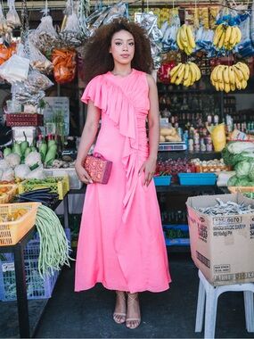 NWOT ULLA JOHNSON Pink Gown